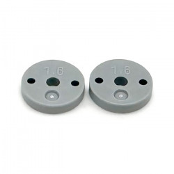 1/10 Pro-Shock Precision Plastic Shock Piston Flat Type(1.6X2Holes)(2PC)