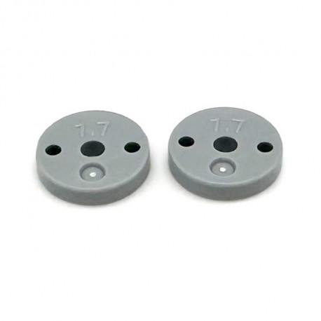 1/10 Pro-Shock Precision Plastic Shock Piston Flat Type (1.7X2Holes)(2PC)