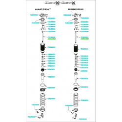 8X 2.0 Amortisseurs