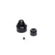 Shock Cap Set, Aluminum, Black: Promoto-MX