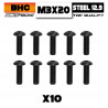 Button Head Screws M3x20 Steel 10.9 (10)