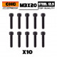 M3x20 Cap Screw Steel 12.9 (10)