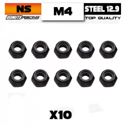 Flanged M4 Lock nut (10)