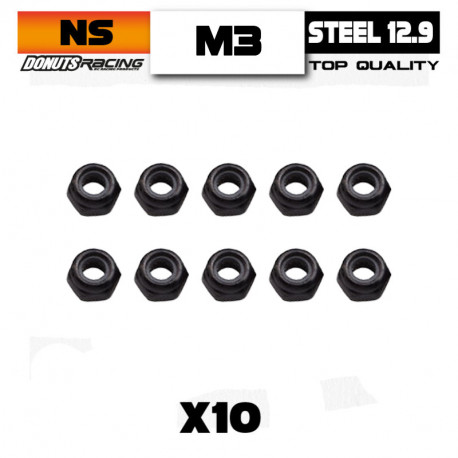 Flanged M4 Lock nut (10)