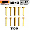 Vis BHC Acier 12.9 TiCo M3x12 (10)