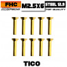 Vis FHC Acier 12.9 TiCo M2.5x 6 (10)