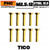 Vis FHC Acier 12.9 TiCo M2.5x 12 (10)