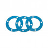 Center Big Bore Plastic Diff. Case Gasket Asbestos free Blue (0,4mm)(3pc)