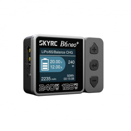 Chargeur B6neo+ LiPo 1-6s 10A 200W Gris 200W DC