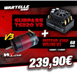 Combo WSLine V3 1900Kv + ESC TS220A