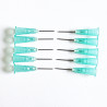 Straight metal medium Thin Gluing tips (10)
