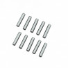 3X13.8MM CHROME STEEL PIN SET (10PCS)
