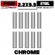 Chrome Steel pins (10)