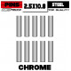 Chrome Steel pins (10)