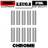 Goupilles Acier Chromé 2.5x10.8mm (10)