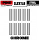Chrome Steel pins (10)