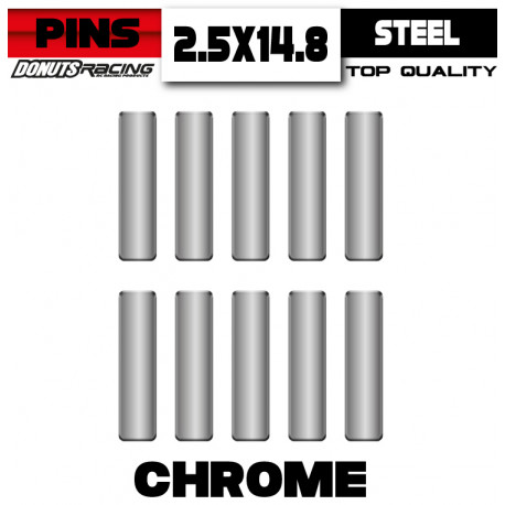 Chrome Steel pins (10)