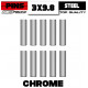 Chrome Steel pins 3x9.8mm (10)