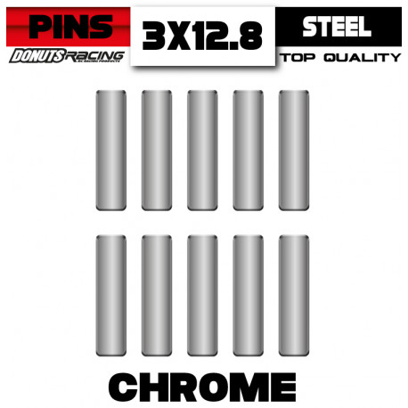 Chrome Steel pins (10)