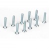 Flat Head Screws, 5-40 x 3/4" (10)