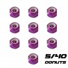 Locking Nuts 5-40" Purple (10)