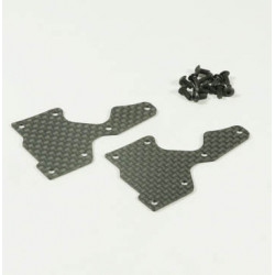 Renfort de triangle avant inf carbone (1mm)(2PC)