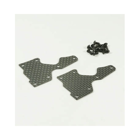 Renfort de triangle avant inf carbone (1mm)(2PC)