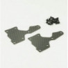 Renfort de triangle avant inf carbone (1,5mm)(2PC)