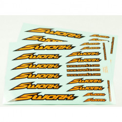 Planche stickers logo speed Orange Fluo (2)