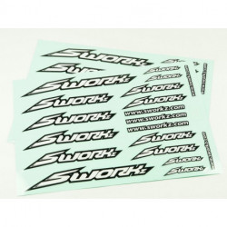 Planche stickers logo speed Blanc (2)