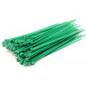 Plastic Tie Wrap Dark Green Small Size 2,5x100mm (100pcs)