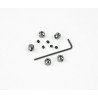 Aluminium Stopper 2mm Grey (5 pcs)