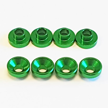 Universal Aluminium servo washer Green (8)