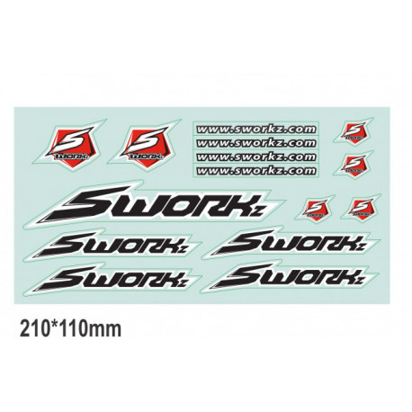 Planche de stickers SWORKz 210x110mm (2)