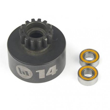 Unventilated Clutch Bell 14 T + Bearings HI-SPEED