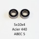 Rlt5x10x4mm ABEC 5 Acier 440 étanche (2)