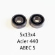 5x13x4mm ABEC 5 440 Steel WP (2)