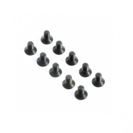 Flat Head Screws, M4x8mm (10)