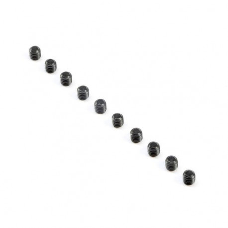 Flat Point Set Screws, M4x4mm (10)