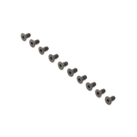 Flat Head Screws, M3 x 6mm (10)