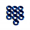M3 Aluminium Countersunk washer Dark Blue (10)