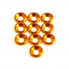 M3 Aluminium Countersunk washer Gold (10)