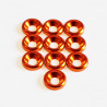 M3 Aluminium Countersunk washer Orange (10)