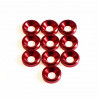 M3 Aluminium Countersunk washer Red 10)