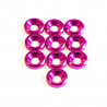 M3 Aluminium Countersunk washer Pink (10)