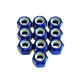 M3 Alum. Locknut Dark Blue (10)