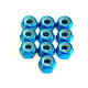 M3 Alum. Locknut Light Blue (10)