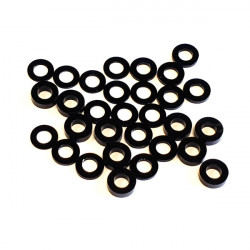 Alum M3x6mm Flat washer set Black (30)