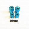2mm Stop rings Aluminium Light blue
