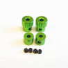 2mm Stop rings Aluminium Green
